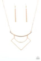 Paparazzi Egyptian Edge - Gold Necklace