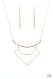 Paparazzi Egyptian Edge - Gold Necklace