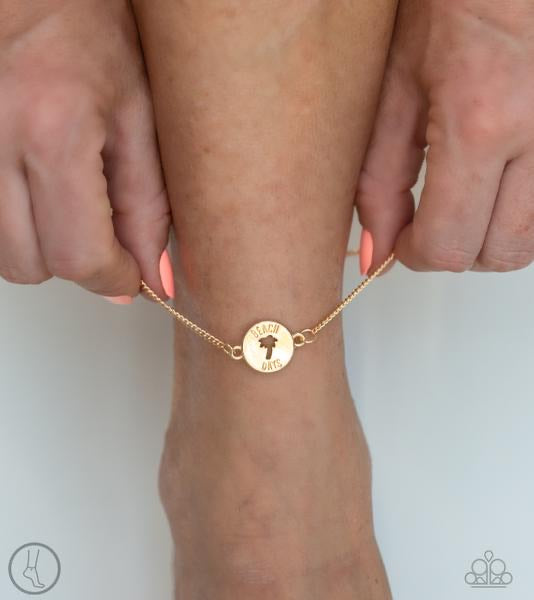 Paparazzi Summer Shade - Gold Anklet