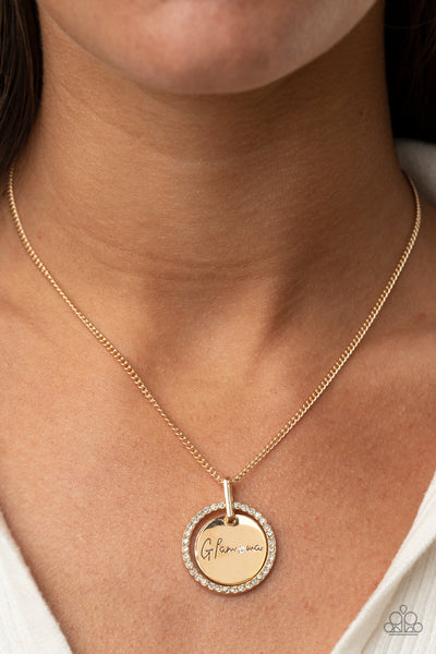 Paparazzi Glam-ma Glamorous - Gold Necklace