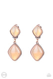 Paparazzi Double Dipping Diamonds - Copper Clip-On Earrings