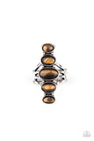 Paparazzi Stone Sublime - Brown Ring