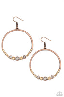 Paparazzi Dancing Radiance - Copper Earrings