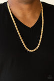 Paparazzi Go Down Fighting & Fighting Chance - Gold Men’s Set