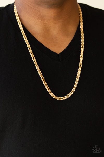 Paparazzi Go Down Fighting & Fighting Chance - Gold Men’s Set