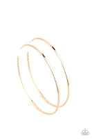 Paparazzi Diamondback Diva - Gold Hoop Earrings