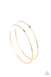 Paparazzi Diamondback Diva - Gold Hoop Earrings