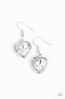 Paparazzi Real Romance - White Earrings