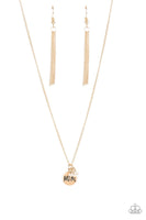 Paparazzi Mom Mode - Gold Necklace