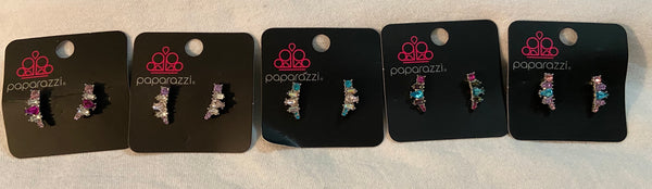 Paparazzi Starlet Shimmer - Multi Rhinestone Earrings