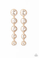 Paparazzi Drippin In Starlight - Gold Post Earrings