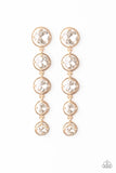 Paparazzi Drippin In Starlight - Gold Post Earrings