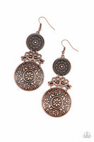 Paparazzi Garden Adventure - Copper Earrings