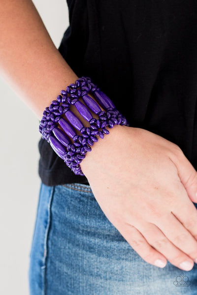 Paparazzi Barbados Beach Club - Purple Bracelet
