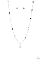Paparazzi Duchess Dazzle - Black Lanyard Necklace