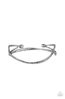 Paparazzi Bending Over Backwards - Black Bracelet