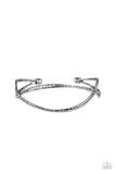 Paparazzi Bending Over Backwards - Black Bracelet