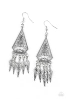 Paparazzi Me Oh MAYAN - Silver Earrings