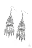 Paparazzi Me Oh MAYAN - Silver Earrings