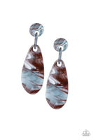 Paparazzi A HAUTE Commodity - Brown Post Earrings