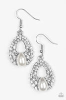 Paparazzi Share The Wealth - White Earrings