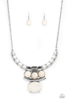 Paparazzi Commander In CHIEFETTE - White Necklace