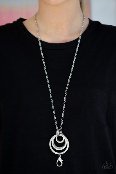 Paparazzi Coast Coasting - Silver Lanyard Necklace