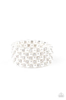 Paparazzi Rich Royal - White Bracelet