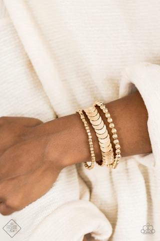 Paparazzi Layer It On Me - Gold Bracelet