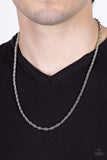 Paparazzi Industrial Interval - Silver Men’s Necklace