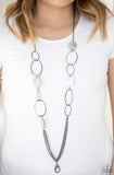 Paparazzi Kaleidoscope Coasts - Black Lanyard Necklace