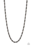 Paparazzi Pit Stop - Black Men’s Necklace