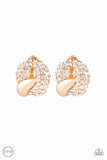 Paparazzi Definitely Date Night - Gold Clip-On Earrings