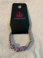 Paparazzi Starlet Shimmer Three Bead striped bracelets