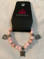 Paparazzi Starlet Shimmer Butterfly & Heart Charm Bracelets