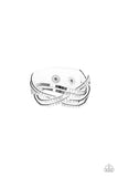 Paparazzi Looking For Trouble - White Wrap Bracelet