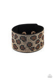 Paparazzi Cheetah Couture - Brown Wrap Bracelet