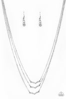 Paparazzi Pretty Petite - White Necklace