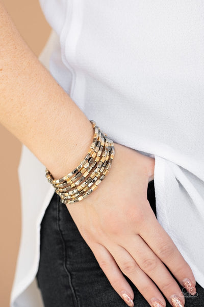 Paparazzi Stunningly Stacked - Multi Bracelet