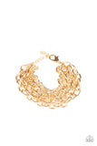 Paparazzi Fast Ball - Gold Bracelet