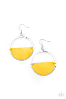 Paparazzi Seashore Vibes - Yellow Earrings