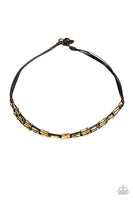 Paparazzi Moto Maverick - Brown Men’s Necklace