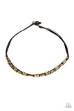 Paparazzi Moto Maverick - Brown Men’s Necklace