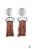 Paparazzi Insta Inca - Brown Post Earrings