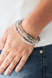 Paparazzi Tribal Spunk - Silver Bracelet