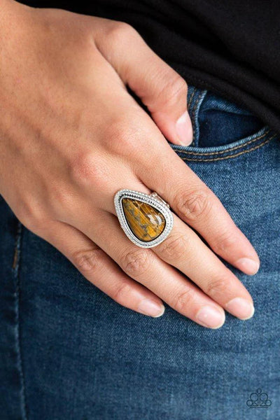 Paparazzi Mojave Mist - Brown Ring