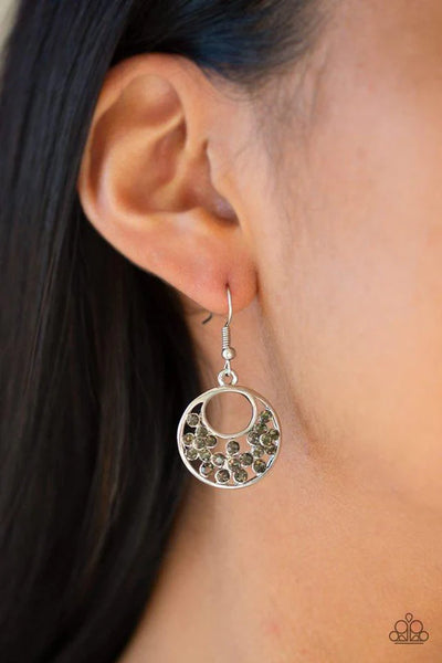 Paparazzi Sugary Shine - Silver Earrings