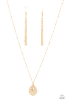 Paparazzi They Call Me Mama - Gold Necklace