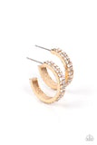 Paparazzi Positively Petite - Gold Hoop Earrings