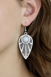 Paparazzi Take A WALKABOUT - Silver Earrings